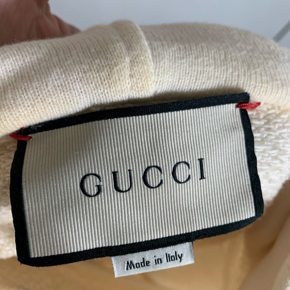 Gucci Ecru Logo Hoodie - Picture 3 of 8